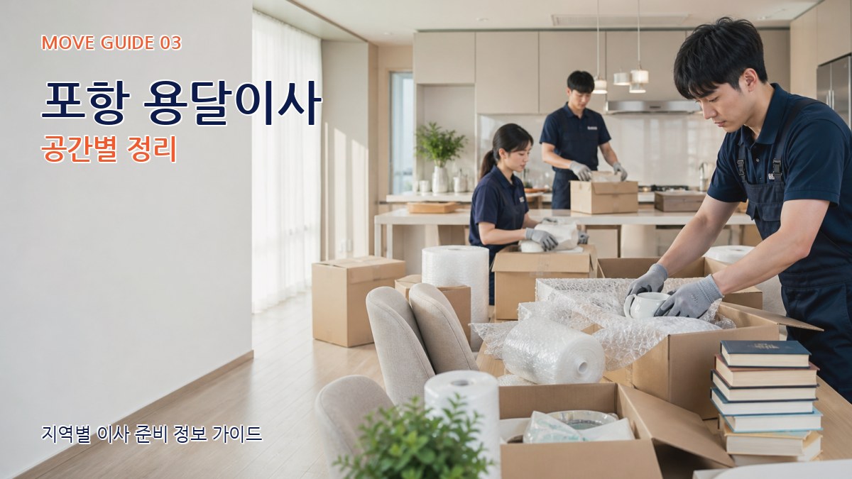 포항 용달이사 공간별 정리
