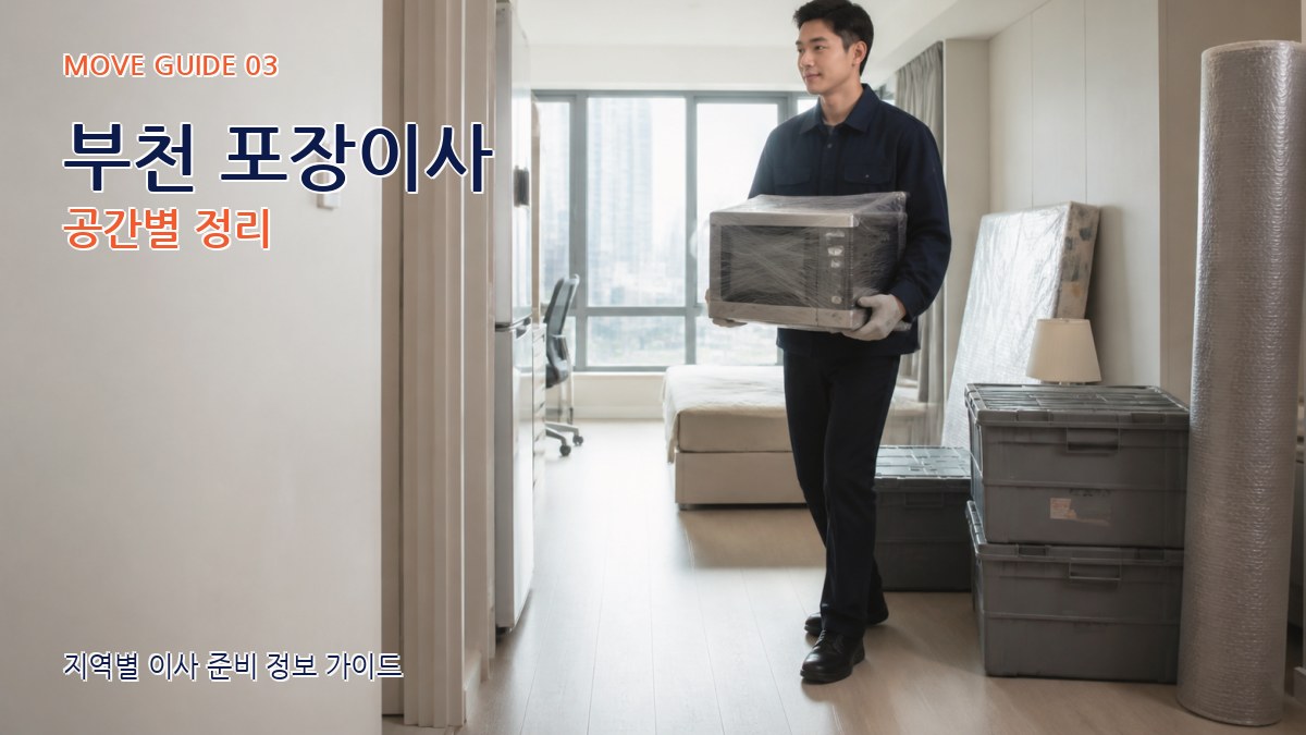 부천 포장이사 공간별 정리