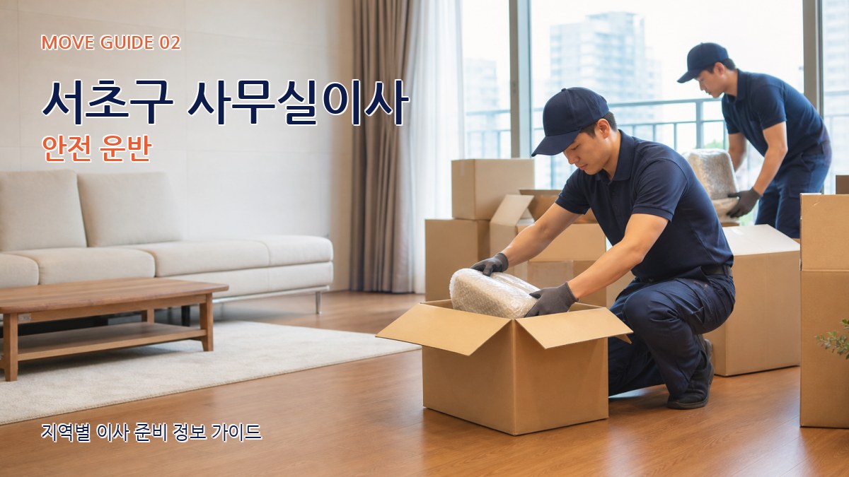 서초구 사무실이사 안전 운반