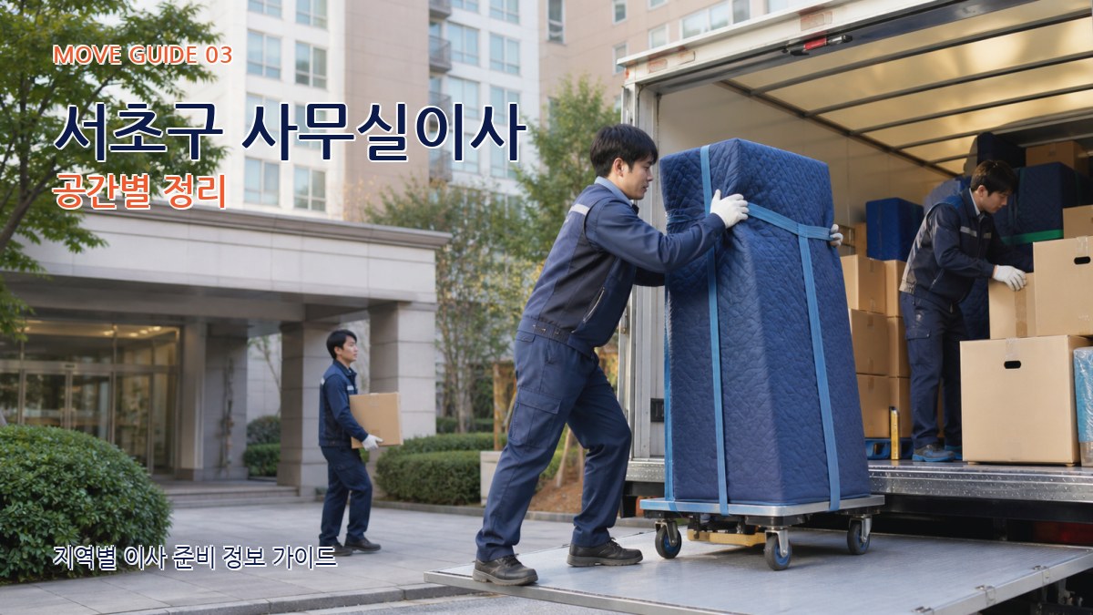서초구 사무실이사 공간별 정리