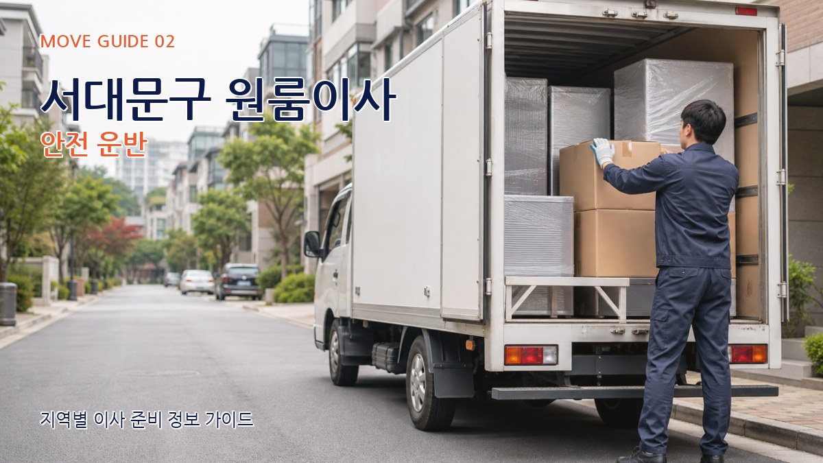 서대문구 원룸이사 안전 운반