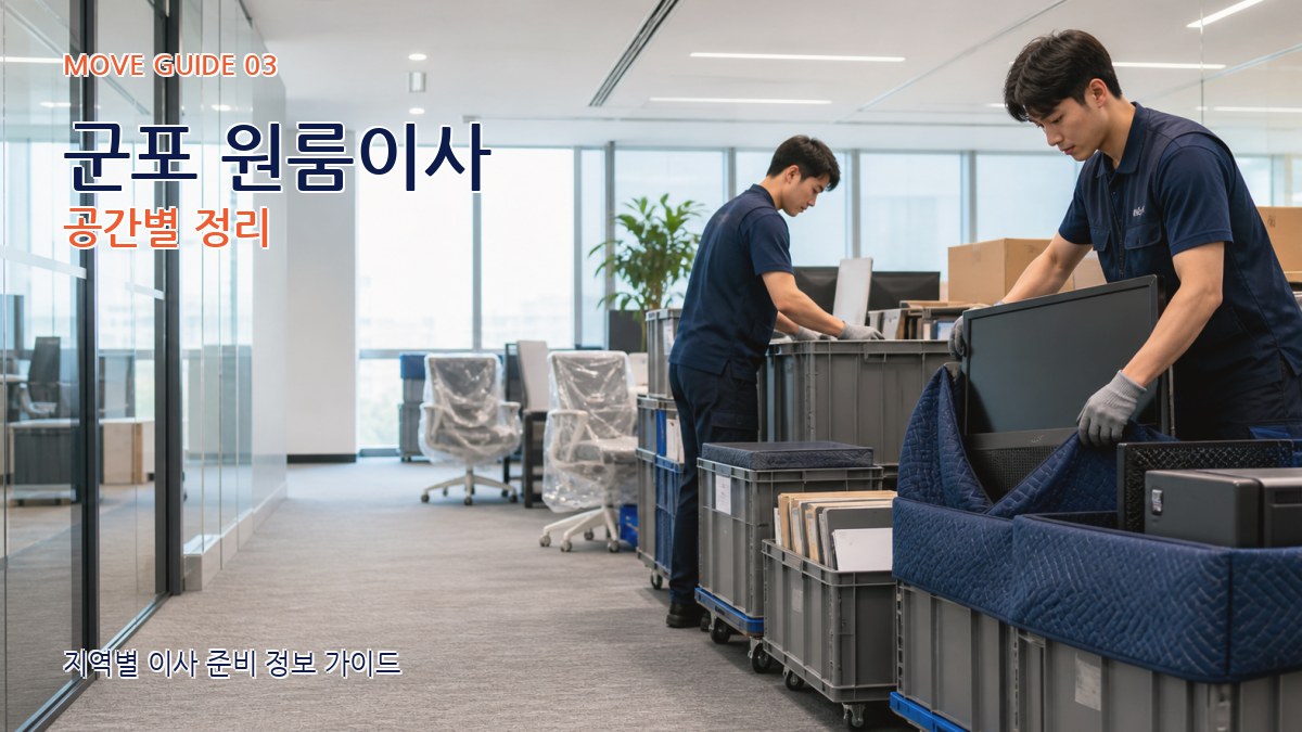군포 원룸이사 공간별 정리
