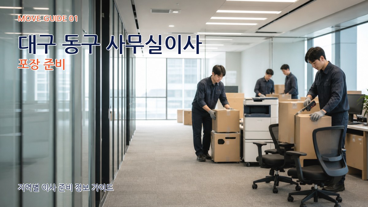 대구 동구 사무실이사