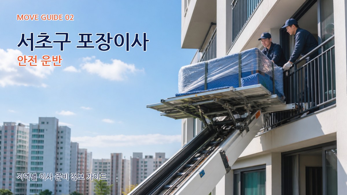서초구 포장이사 안전 운반