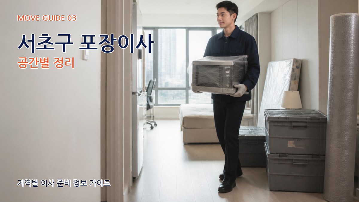 서초구 포장이사 공간별 정리