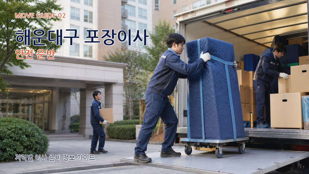 해운대구 포장이사 안전 운반