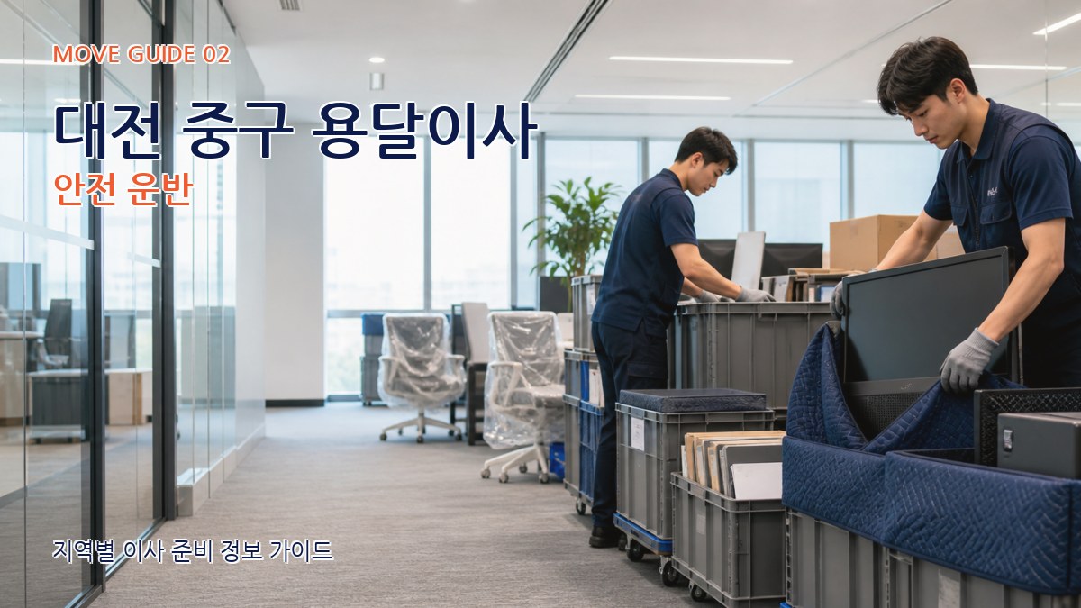 대전 중구 용달이사 안전 운반