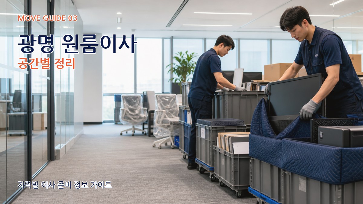 광명 원룸이사 공간별 정리