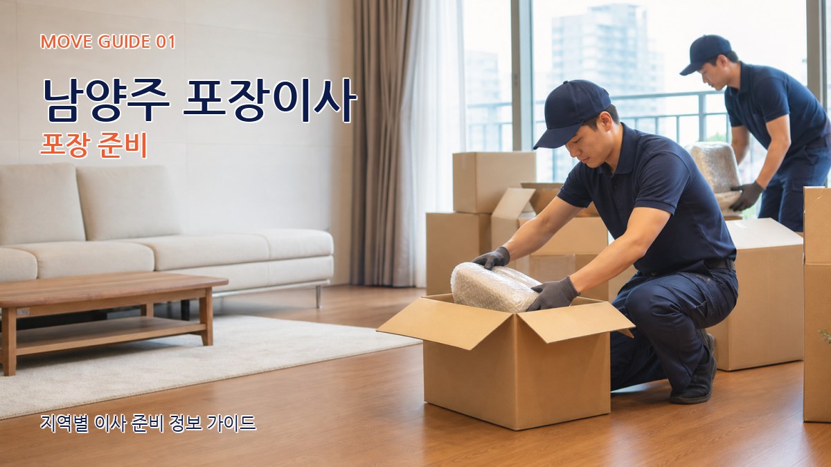 남양주 포장이사