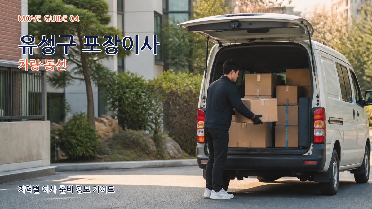 유성구 포장이사 차량·동선
