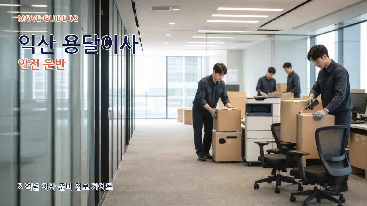 익산 용달이사 안전 운반