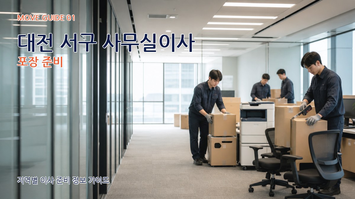 대전 서구 사무실이사