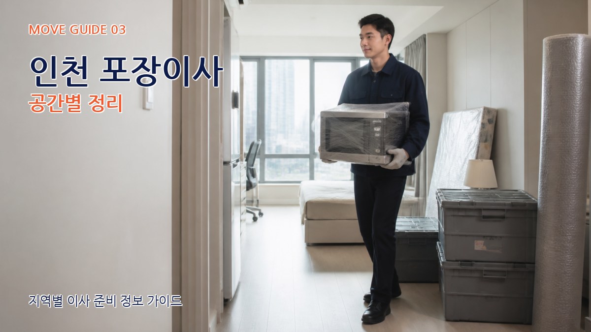 인천 포장이사 공간별 정리