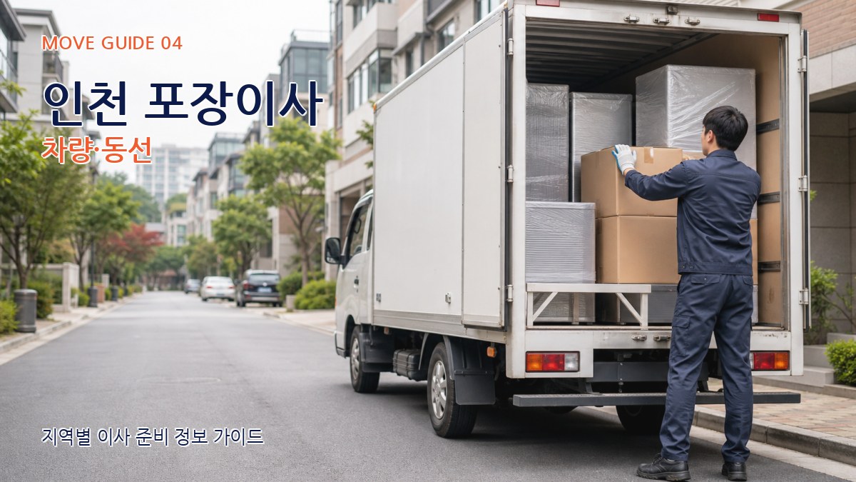 인천 포장이사 차량·동선