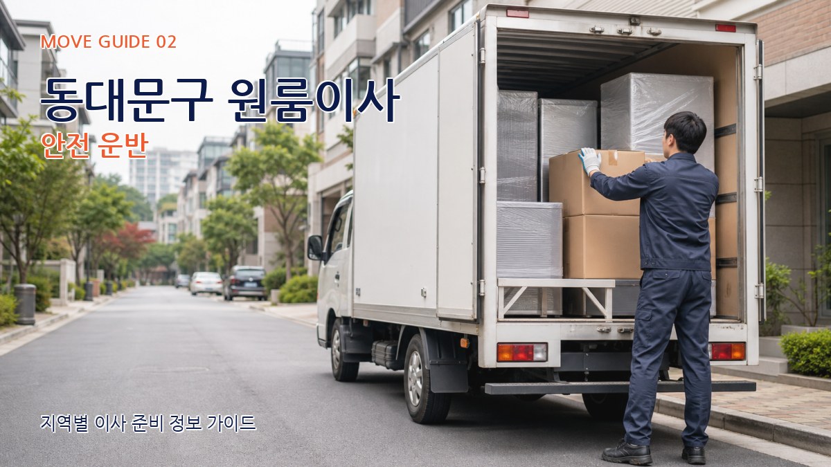 동대문구 원룸이사 안전 운반