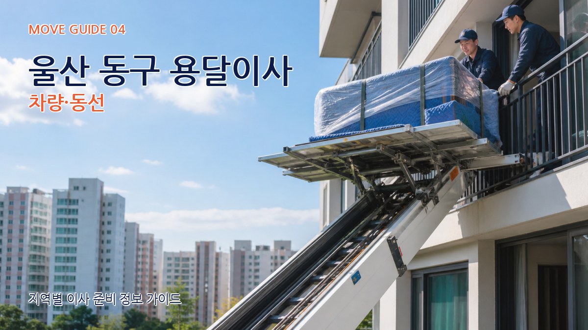 울산 동구 용달이사 차량·동선