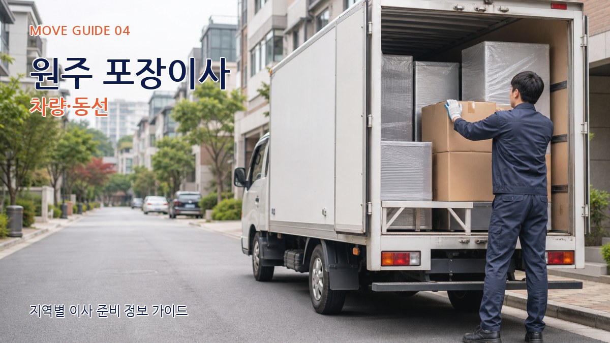 원주 포장이사 차량·동선