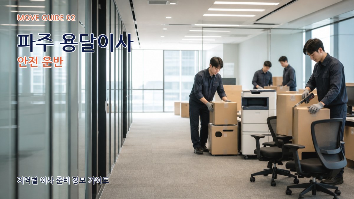 파주 용달이사 안전 운반