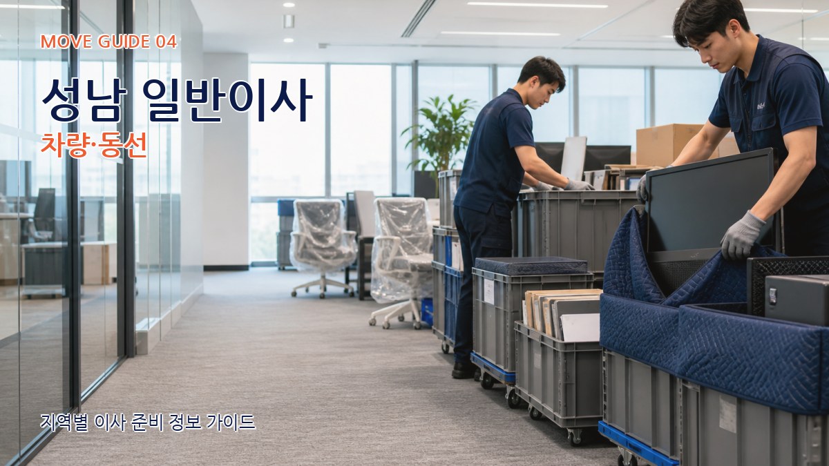 성남 일반이사 차량·동선