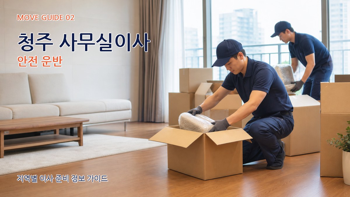 청주 사무실이사 안전 운반