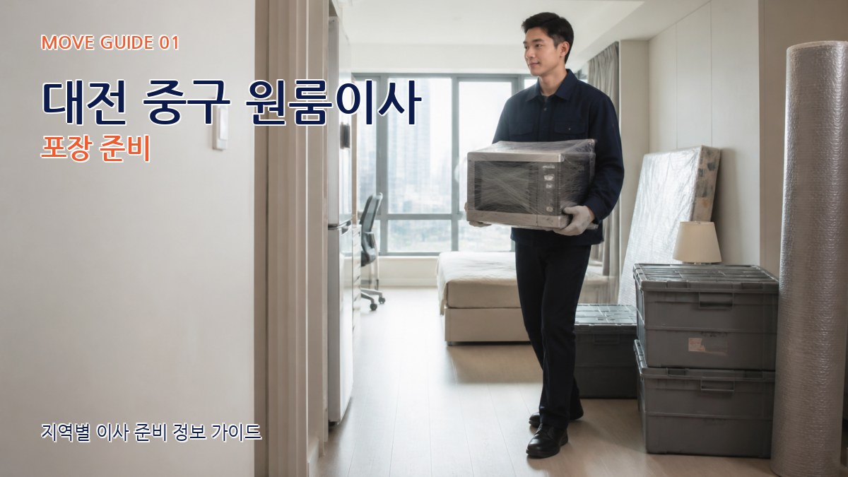대전 중구 원룸이사