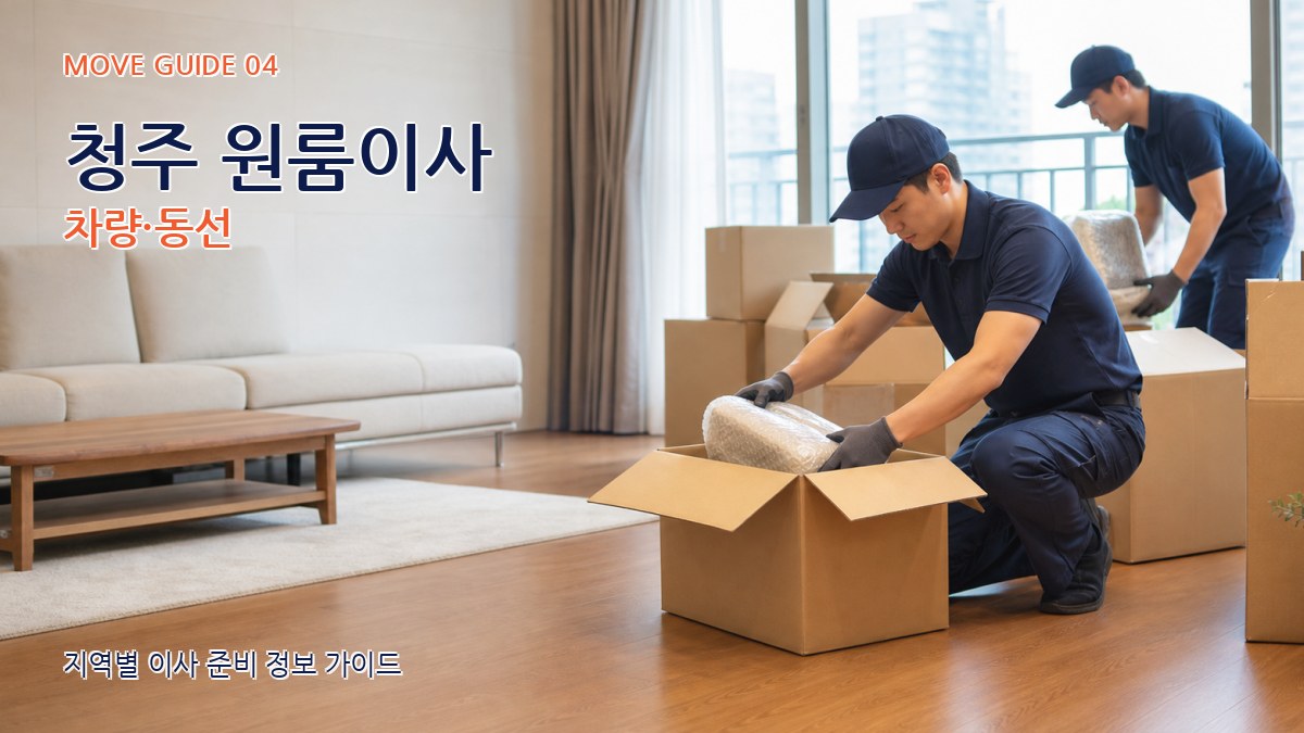 청주 원룸이사 차량·동선
