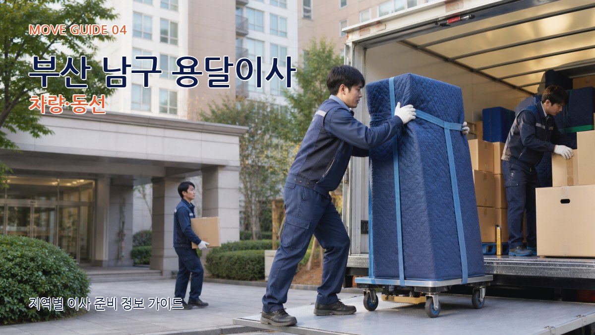 부산 남구 용달이사 차량·동선