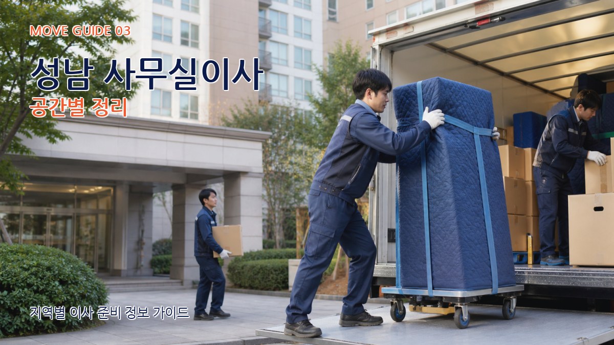 성남 사무실이사 공간별 정리