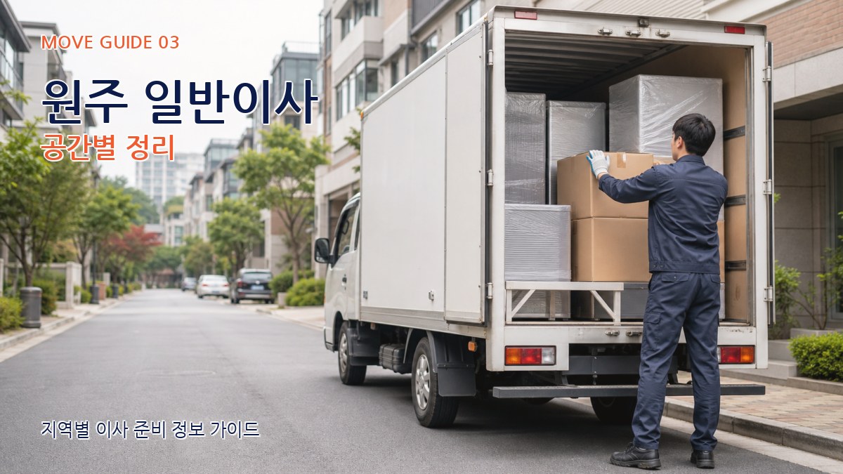 원주 일반이사 공간별 정리