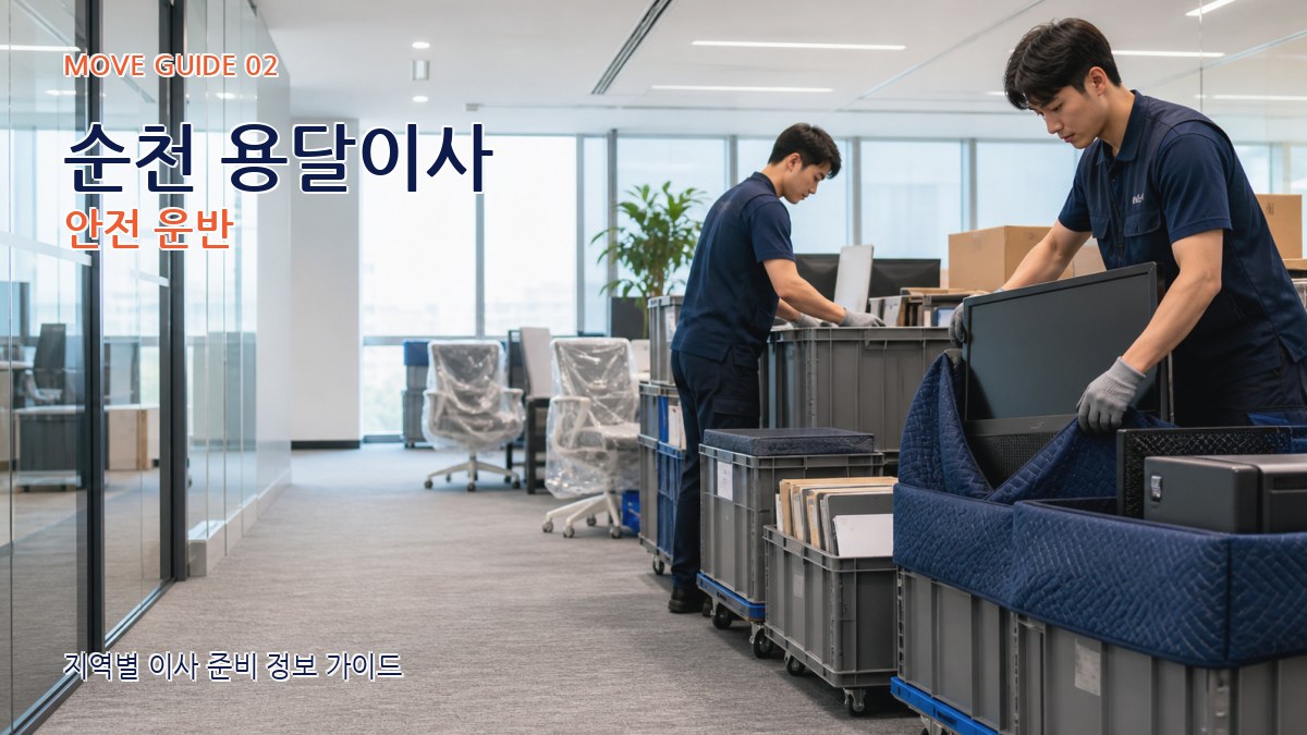 순천 용달이사 안전 운반