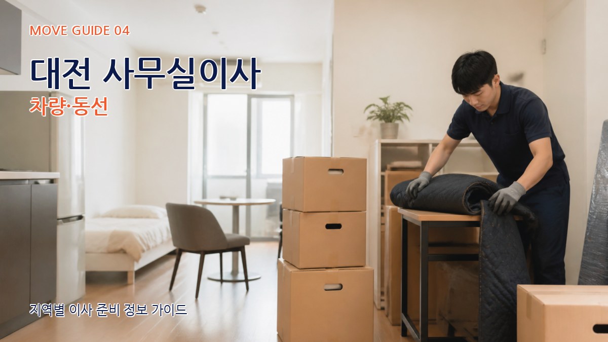 대전 사무실이사 차량·동선