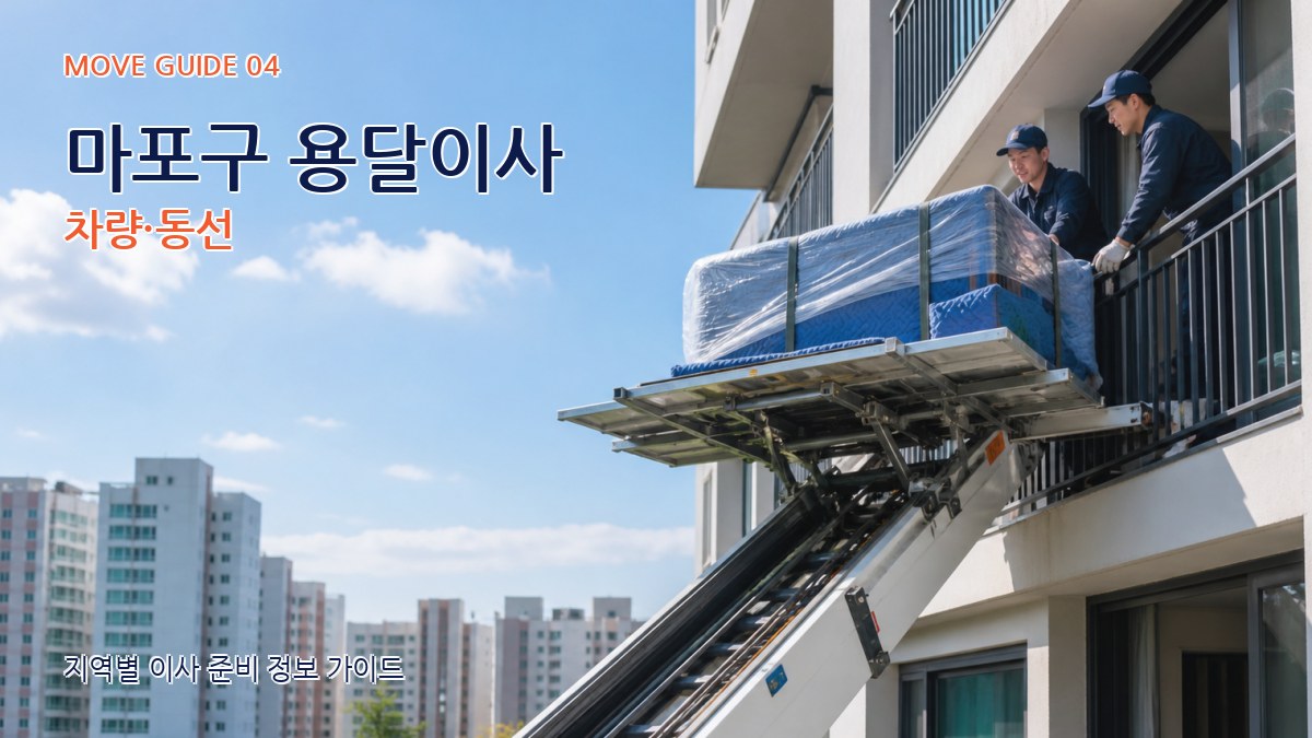 마포구 용달이사 차량·동선