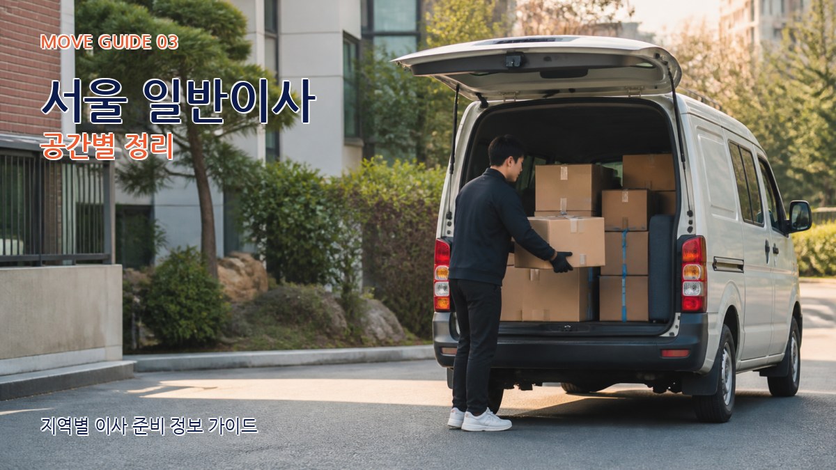 서울 일반이사 공간별 정리