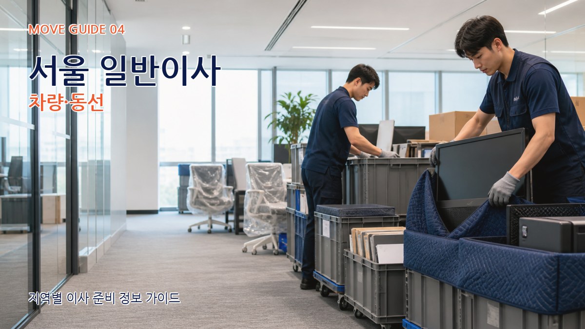 서울 일반이사 차량·동선