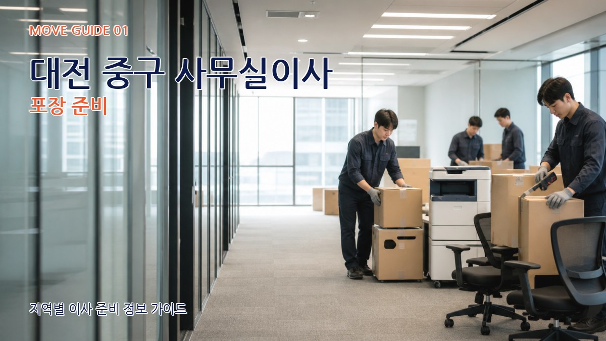 대전 중구 사무실이사