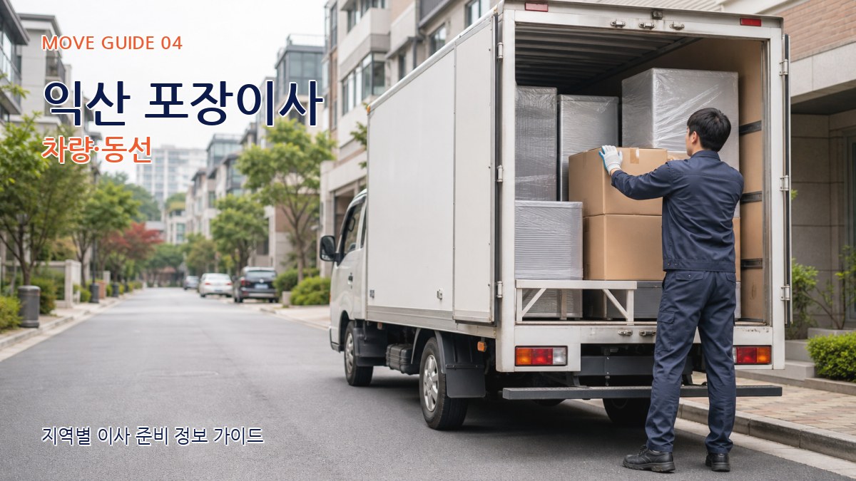 익산 포장이사 차량·동선