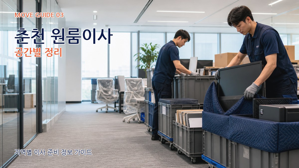 춘천 원룸이사 공간별 정리