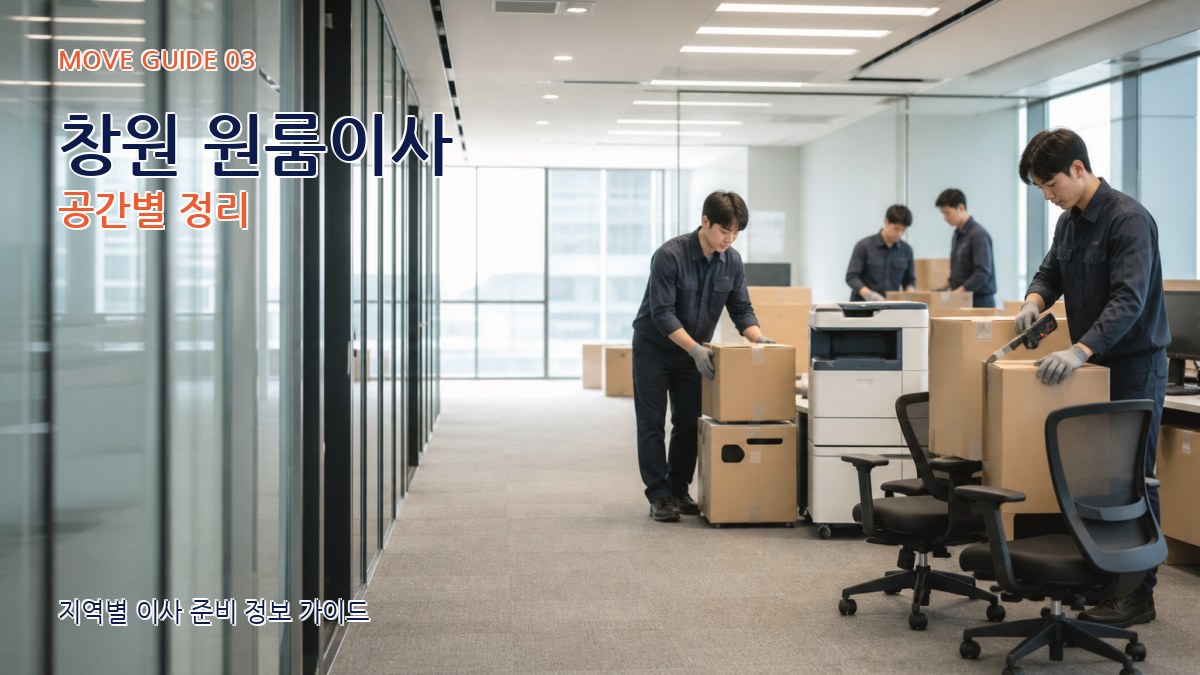 창원 원룸이사 공간별 정리