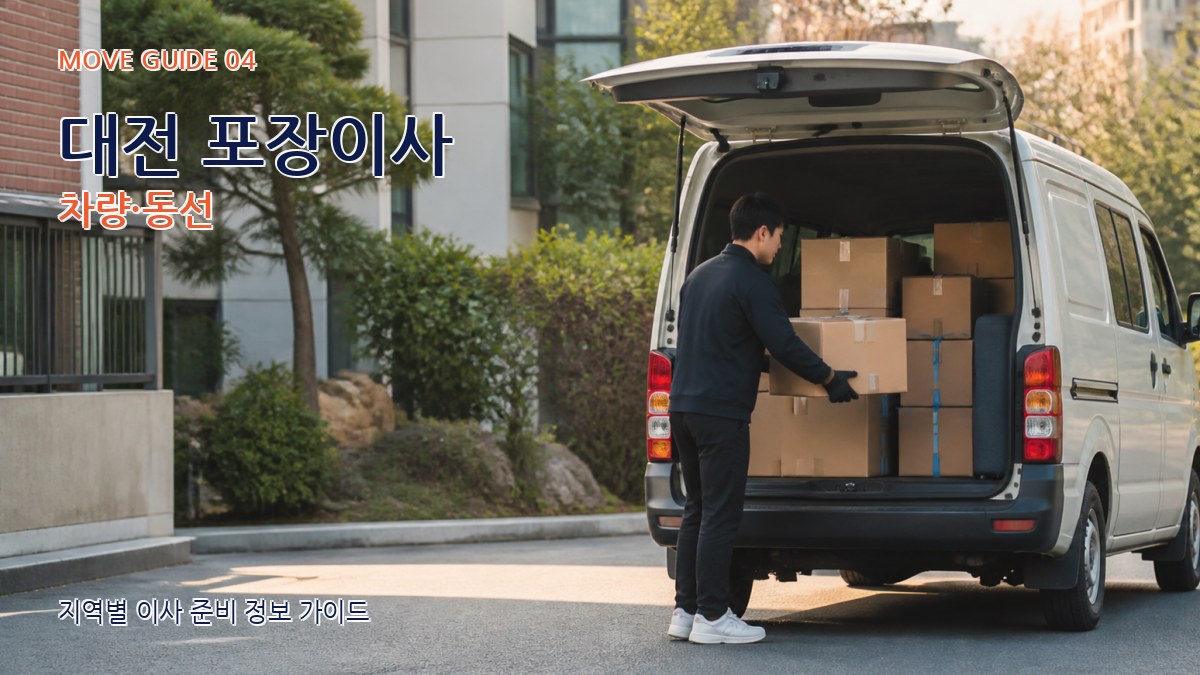 대전 포장이사 차량·동선