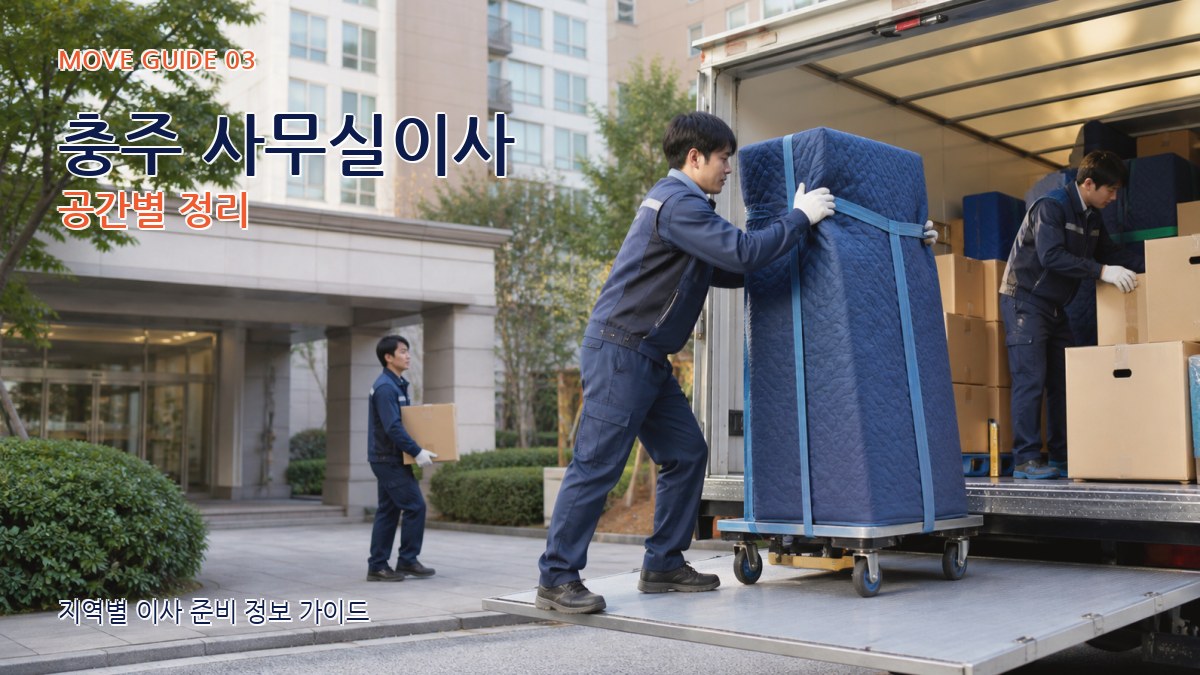 충주 사무실이사 공간별 정리