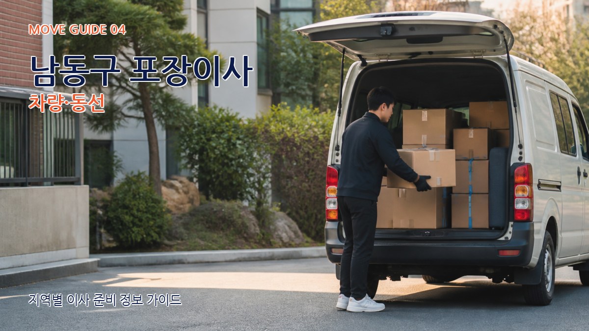 남동구 포장이사 차량·동선