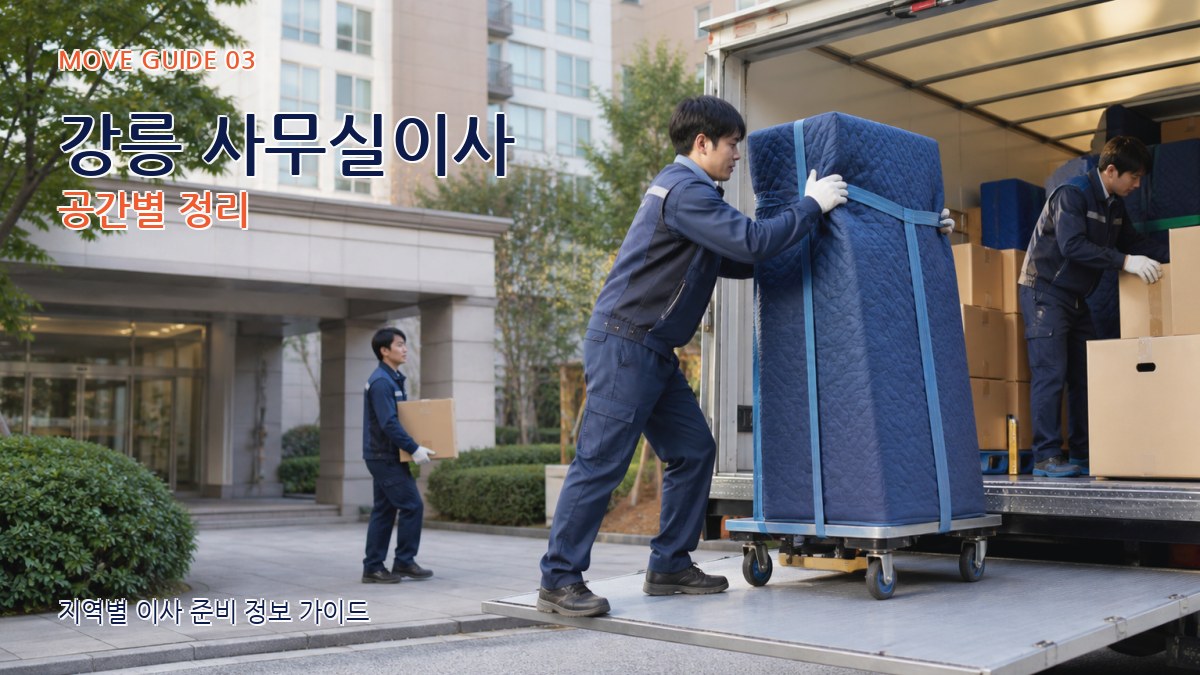 강릉 사무실이사 공간별 정리
