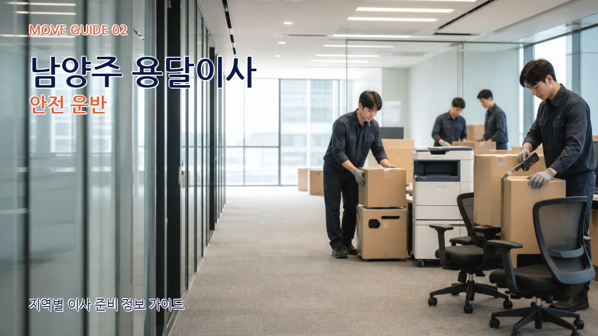 남양주 용달이사 안전 운반