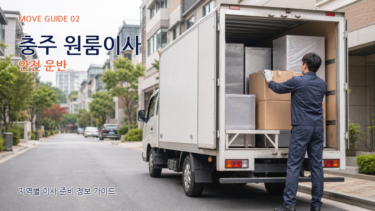 충주 원룸이사 안전 운반