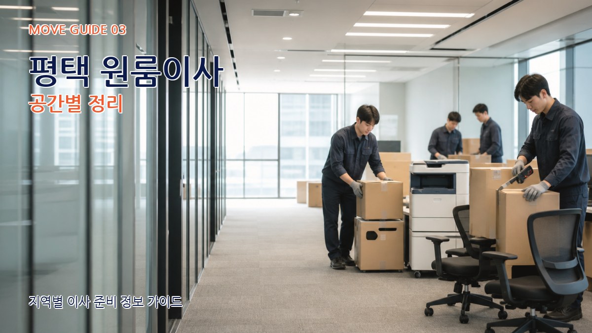 평택 원룸이사 공간별 정리