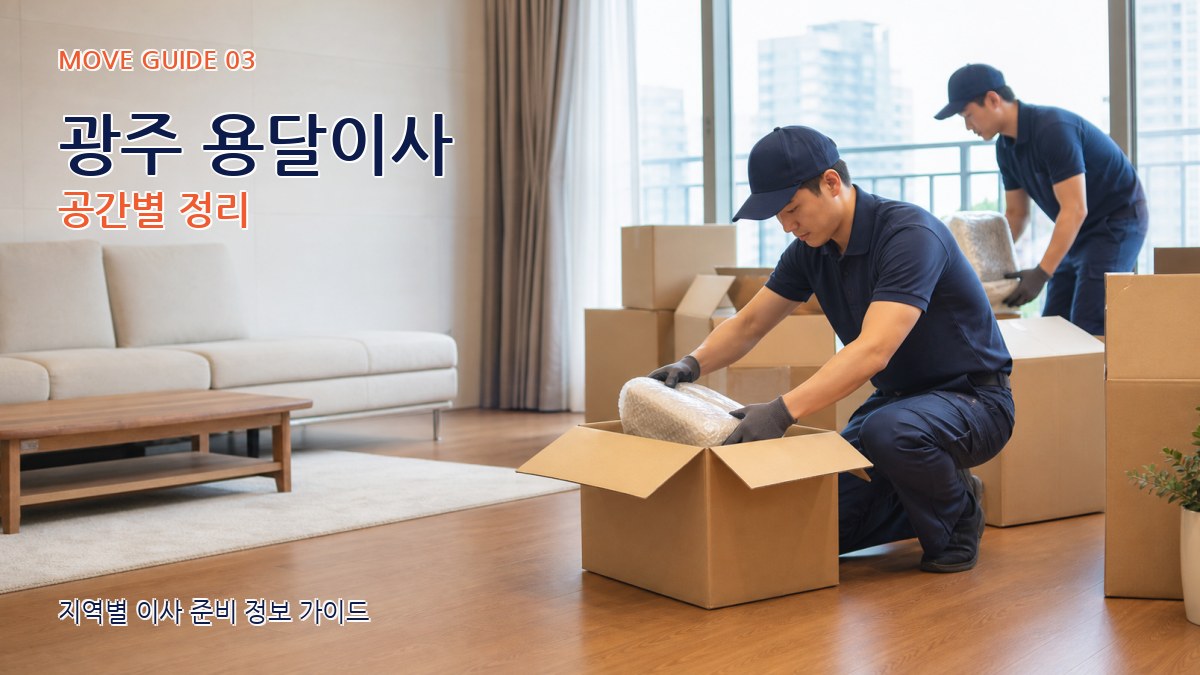 광주 용달이사 공간별 정리