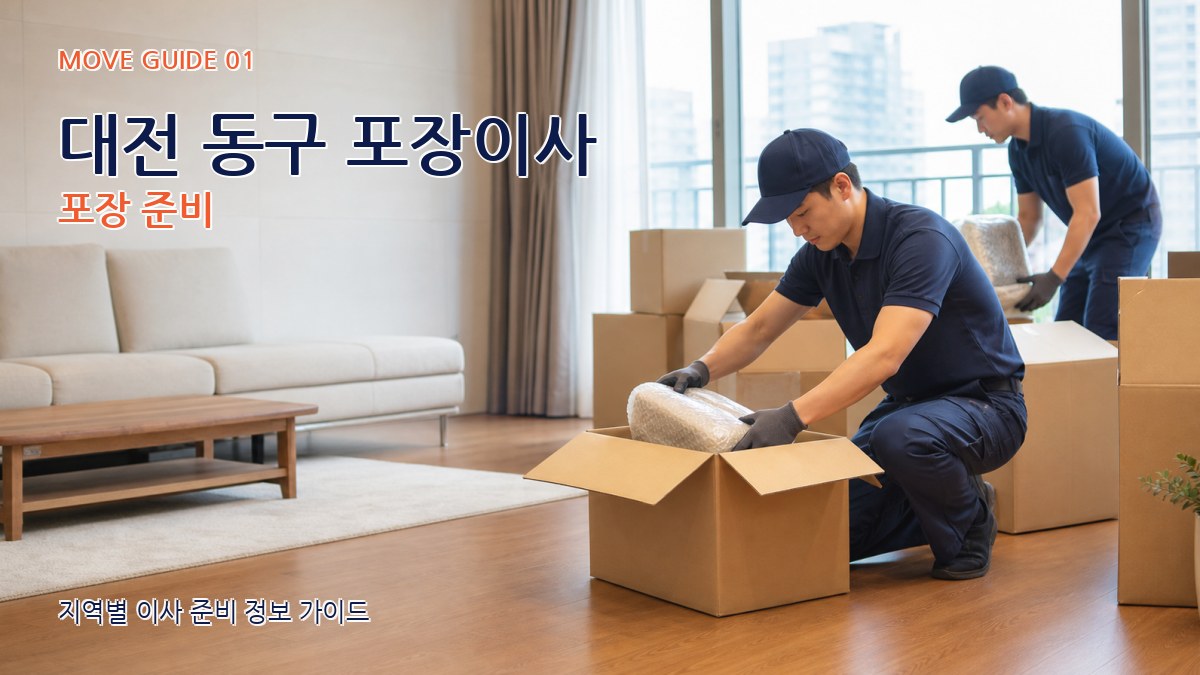 대전 동구 포장이사