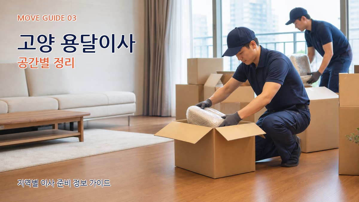 고양 용달이사 공간별 정리