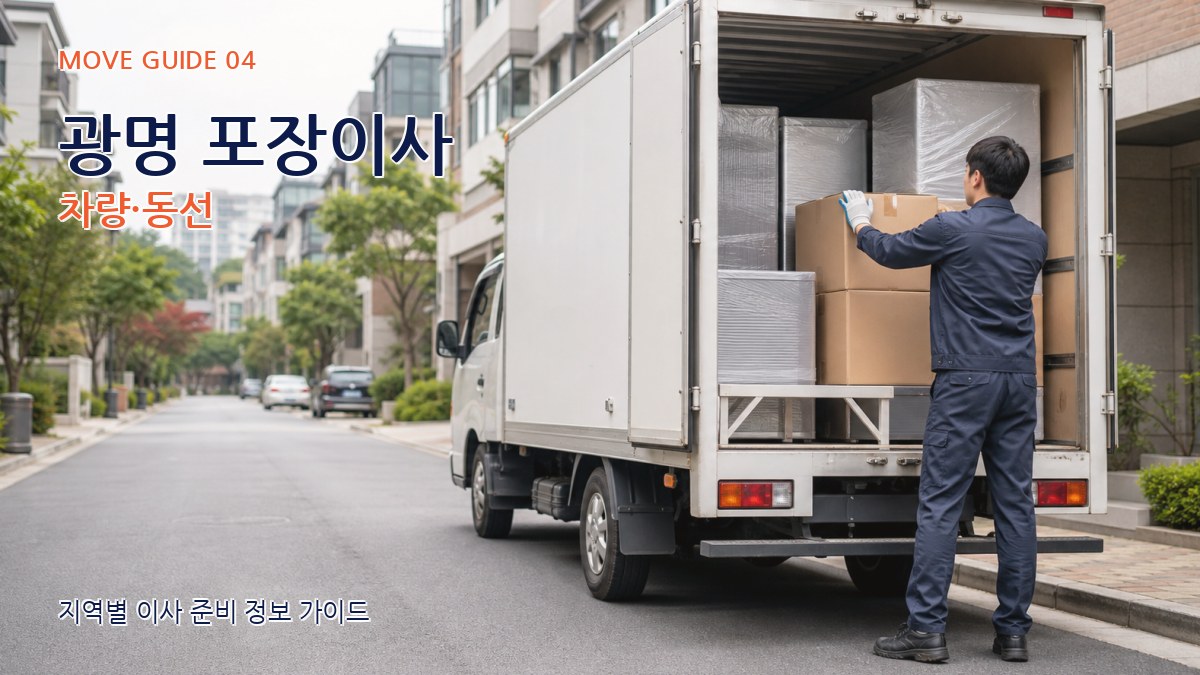 광명 포장이사 차량·동선