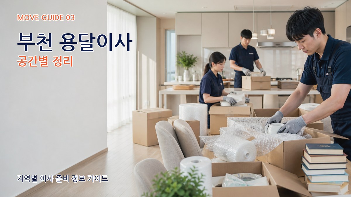 부천 용달이사 공간별 정리